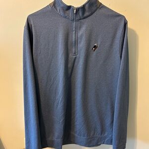 Peter Millar Navy Quarter Zip-Up